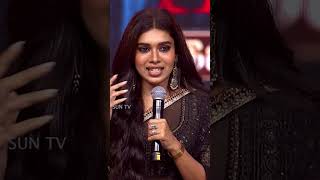 Dushara's cutest thanks note #Raayan #RaayanAudioLaunch #Dhanush #ARRahman #Shorts #SunTV
