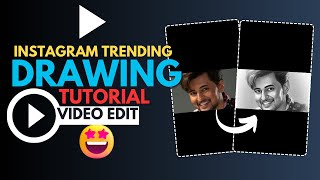 Instagram Trending Drawing Eyes Video Editing Tutorial Alight Motion #instagramreeledit