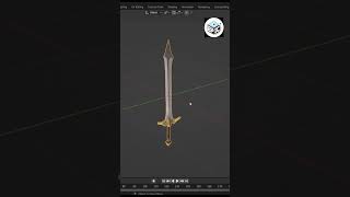 Forged in pixels, ready for battle. #shorts #BlenderArt#BlenderArtist#ModelingSword#BlenderCommunity
