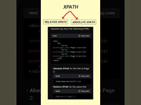 XPATH Types in Selenium #seleniumjava #education #java