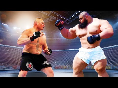 Brock Lesnar vs. Sajad Gharibi (The Iranian Hulk) | MMA vs. Bodybuilder