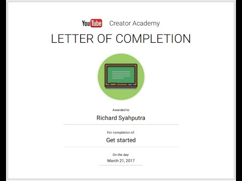 Youtube creator academy course Exam Answers 2017 (Get Started)