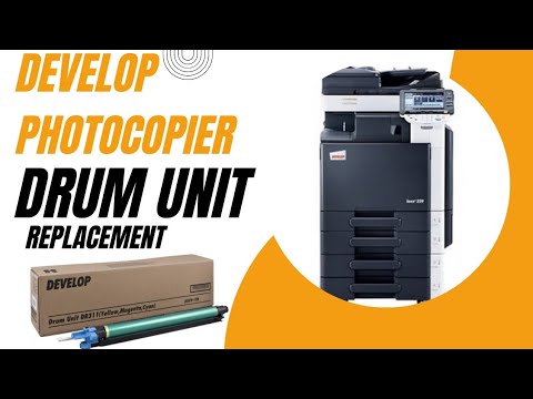 how to change drum unit of Develop Photocopier machine | Ineo+280|Konica Minolta | DIY printer