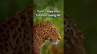 Turn 1 Idea into5 Posts Using AI. #AIandCreativity #Over40Creator #entrepreneur  #EfficientCreator