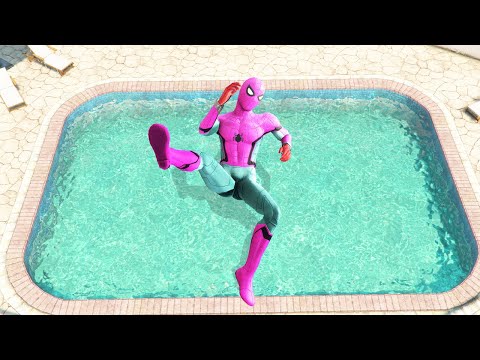 GTA 5 Ragdolls SPIDERMAN Jumps/Fails (Euphoria Physics) #11