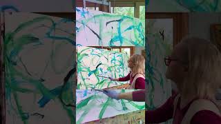 Snippet of last month's Salon call. Curvy Shapes & Lyrical Lines 💚💙 #shorts #art #creativity #artist