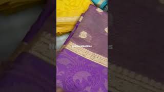 . 𝙁𝘼𝘽𝙍𝙄𝘾 Banarasi *DYEABLE TISSUE CRUSHED SILK  𝙋𝙧𝙞𝙘𝙚 *1649+sip*