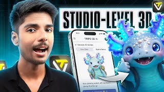 I Tried Studio-Quality 3D Modeling with AI Tripo 3d 🔥