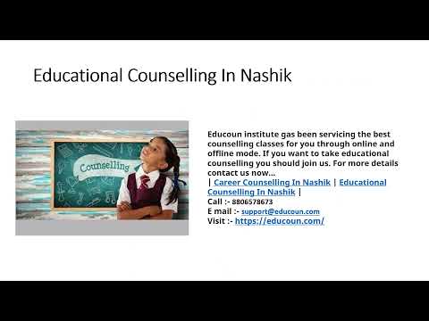 Educational Counselling In Nashik | Counselling For Choice Of Career | Educoun