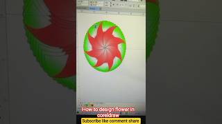 how to design🌿 flower in coreldraw 💥। coreldraw । corel । #coreldrawtutorialhindi #corel2024 #shorts