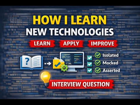 How I Learn New Technologies as a Backend Developer |  Interview Answer with Real Example