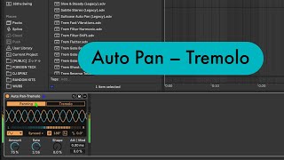 Ableton Live Tips: Auto Pan – Tremolo