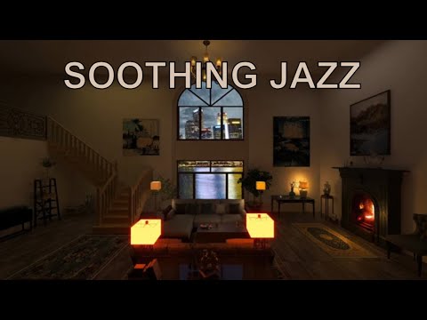 Must have! Soothing jazz playlist for a rainy day with fireplace.