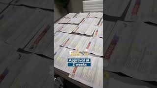 Approvals of 2 Weeks
