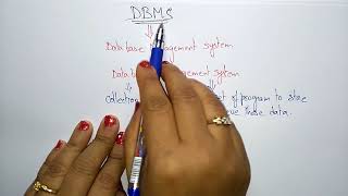 DBMS tutorial for beginners | DBMS | Lec-01 | Bhanu Priya