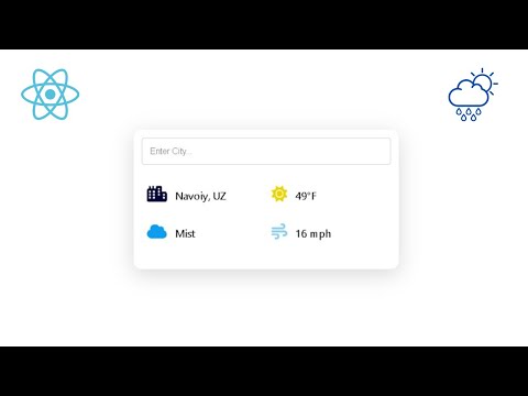 Build a Weather App in React JS | Weather App React