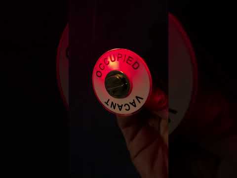 Model D-100 L.E.D. Occupied and Vacant Bathroom Door Indicator Lock