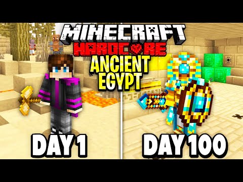 I Survived 100 Days in ANCIENT EGYPT in Minecraft Hardcore