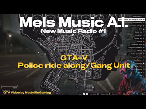 GTA-5  Police ride along / Gang Unit #gta5 #gtav #aimusic #newmusic #policeridealong #udiomusic