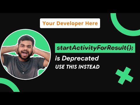 startactivityresult is deprecated use instead of startactivityresult()