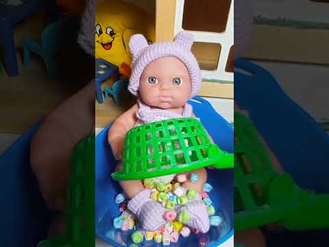 Satisfying Unboxing & Doll Bath Time! ASMR Video #doll #unboxing #toys #satisfying
