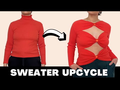 EASY Way to Turn a Plain Sweater into a Trendy Cutout Top + 3 Ways to Wear