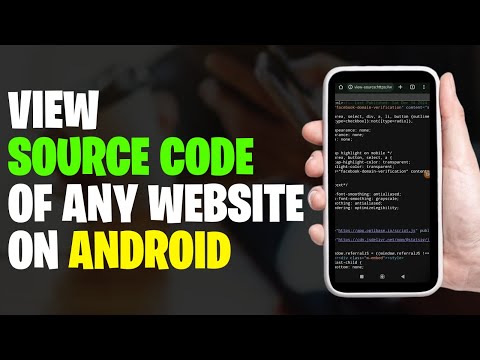 How to View Source Code of a Web Page on Android Mobile