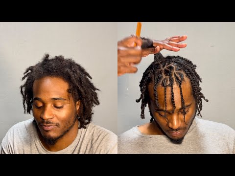 Invisible Locs Tutorial on Mens Dreads *Y Twist*. No Added Hair. *Beginner friendly* *Very detailed*