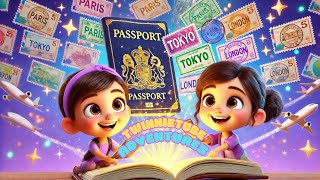 “TwinnieTube Adventures Passport Song 🌍 | Fun Travel & Learning for Kids!”