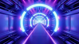 4K HYPNOTIC Futuristic Tunnel NEON LIGHTS Loop 🌌 VJ Background Visuals