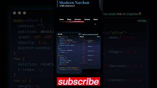 Modern navbar #css #html #nba2k24