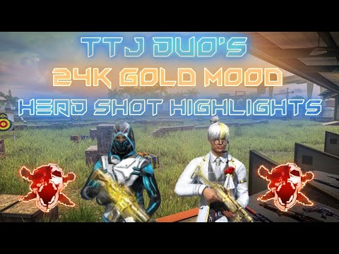 FREE FIRE TTJ DUO'S 24K GOLDN MOOD HEADSHOT HIGHLIGHTS