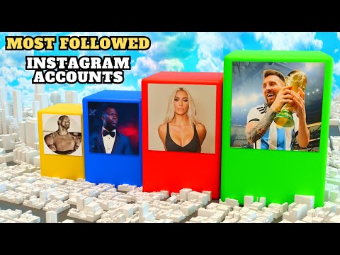 Most Followed Instagram Accounts 2024 | 3D Comparison