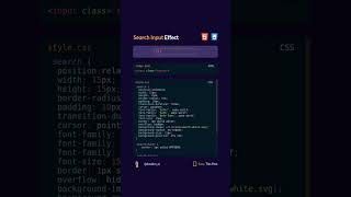Search input #css3 #html #htmlcss #css #webdesign #webdevelopment #coding #frontend #art #artist