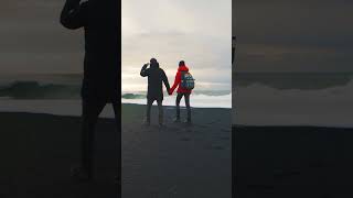 "You Won’t Believe This Beach Exists – Reynisfjara, Iceland 🖤 #TravelShorts"