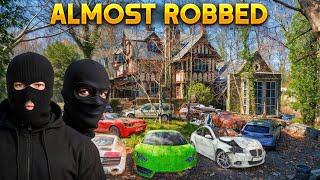 Almost Robbed In Abandoned Mansion (Millions of Dollars and Cars Left Behind)