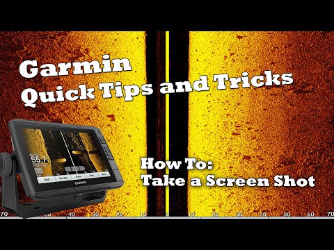 How to take a screen shot - Garmin Echomap Quick tip!