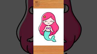 Mermaid Drawing Tutorial for Kids | Easy step by step drawing tutorial for kids