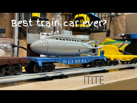 Lionel 3830 Submarine with Flatcar: Innocent fun!