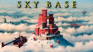 Living in a Sky Base on the Tallest Mountain in Vanilla Rust…
