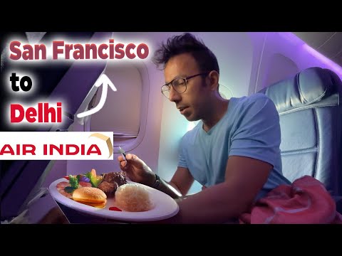 Surviving Air India's Longest Flight ✈️! $500 | Delhi to San Francisco
