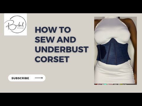 “Eco-Friendly Fashion DIY:Learn to Sew an Underbust Corset from Your Favorite Jeans”#FashionUpcycle