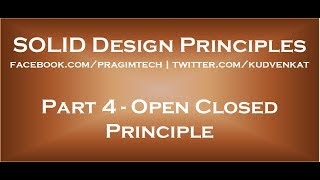 Open Closed Principle