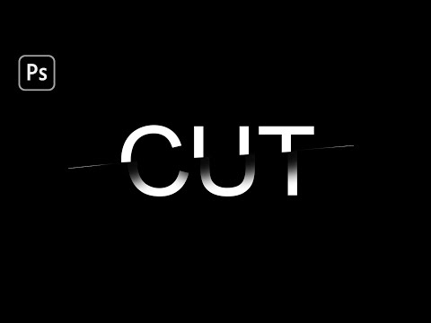 Sliced Text effect l Photoshop tutorial 2021