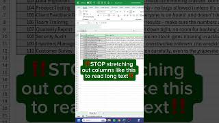 Wrap Text in Excel‼️ #excel