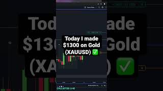 Today I made $1300 on Gold✅ #forex #forexanalysis #forextrading #forexmarket #forexstrategy #xauusd