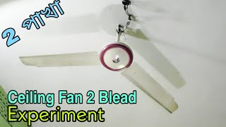 2 Bleades Extreme Test Ceiling Fan,2 Bleades Ceiling Fan Experiment