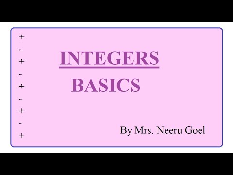Integers : Basics