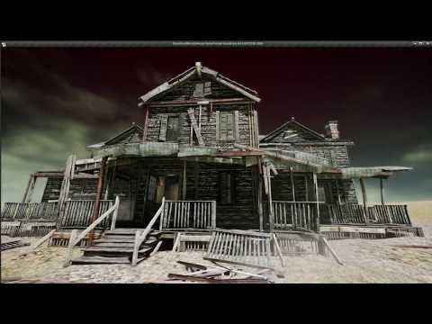 UE4-UE5 Abandoned wooden house modular V01: Material Preview 01