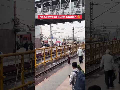 No Crowd Surat Railway station #shorts #train #indiantrains